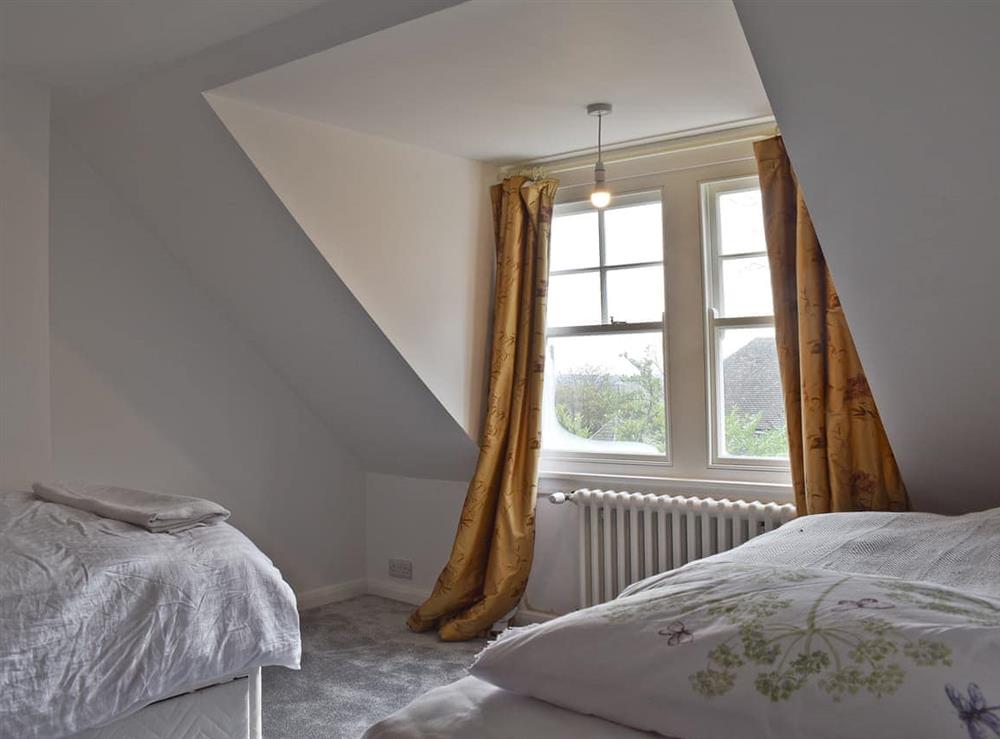 Twin bedroom at West End Farm in Heathfield, East Sussex