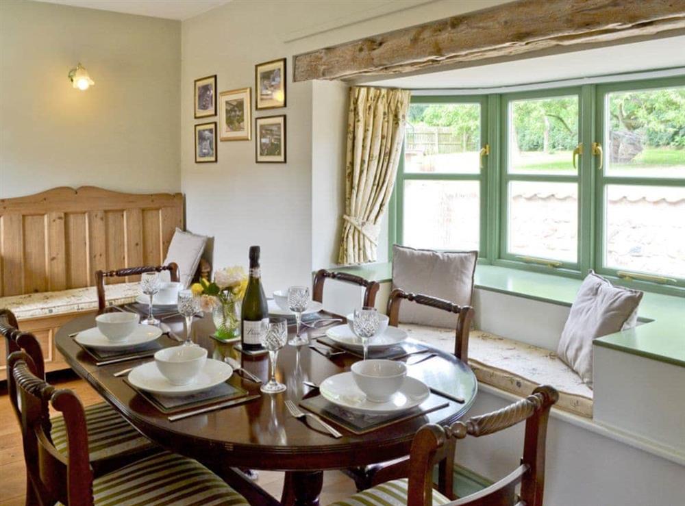 Dining room at West End Farmhouse in Ulrome, near Bridlington, North Humberside