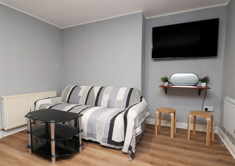 The living area at West End Retreat, Morecambe