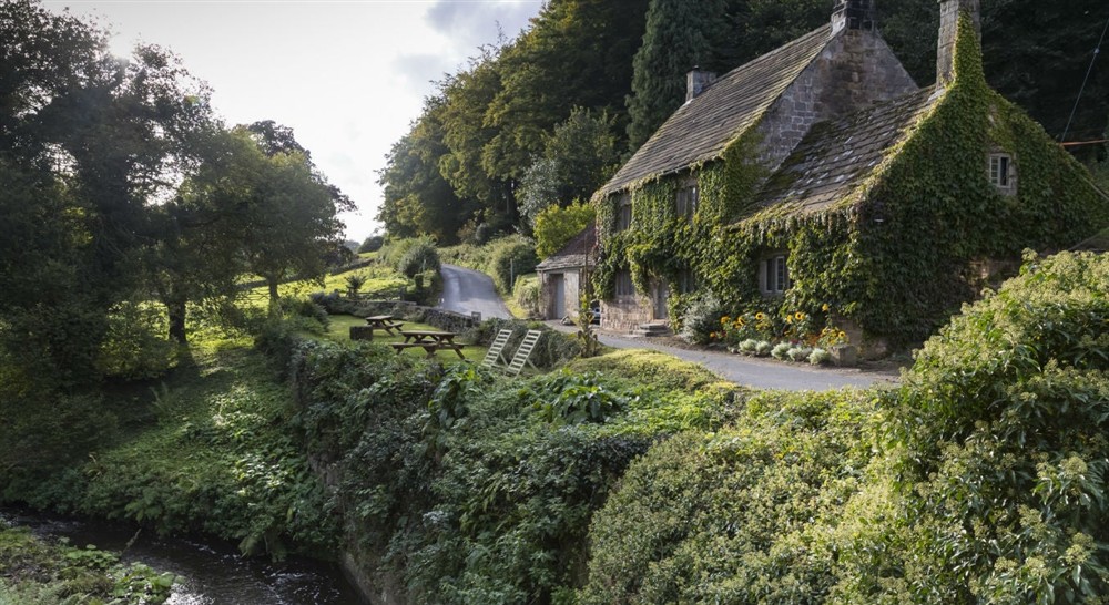 The exterior of Fountains Cottage, nr Ripon, Yorkshire at West Gate Lodge in Ripon, North Yorkshire