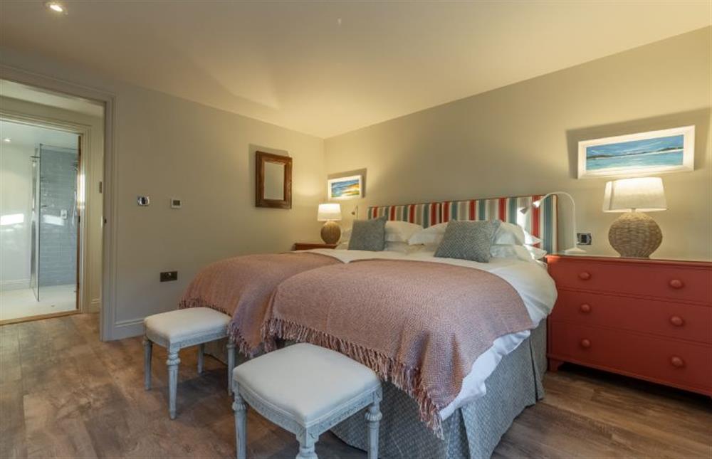 Ground floor:  Bedroom three has an en-suite shower room at West Heath, Brancaster Staithe near Kings Lynn