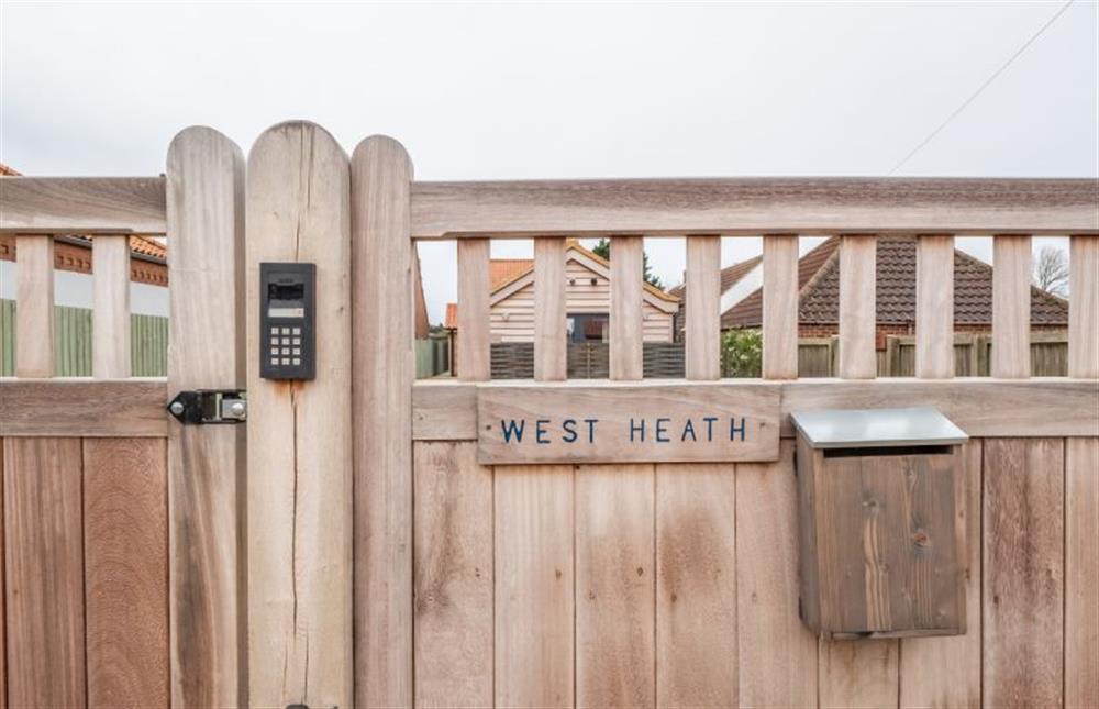 West Heath: Entrance  (photo 2) at West Heath, Brancaster Staithe near Kings Lynn
