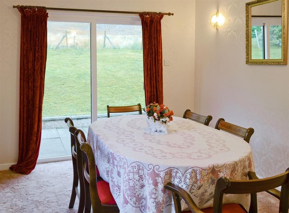 Dining room at West Home in Torridon, Ross-Shire