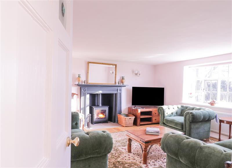 Relax in the living area at West House Farm, Theberton near Leiston