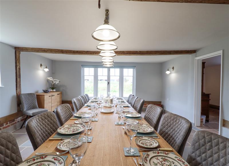 The dining room at West House Farm, Theberton near Leiston