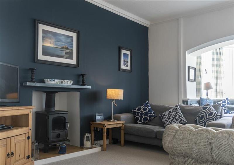 Relax in the living area at West House No6, Bamburgh
