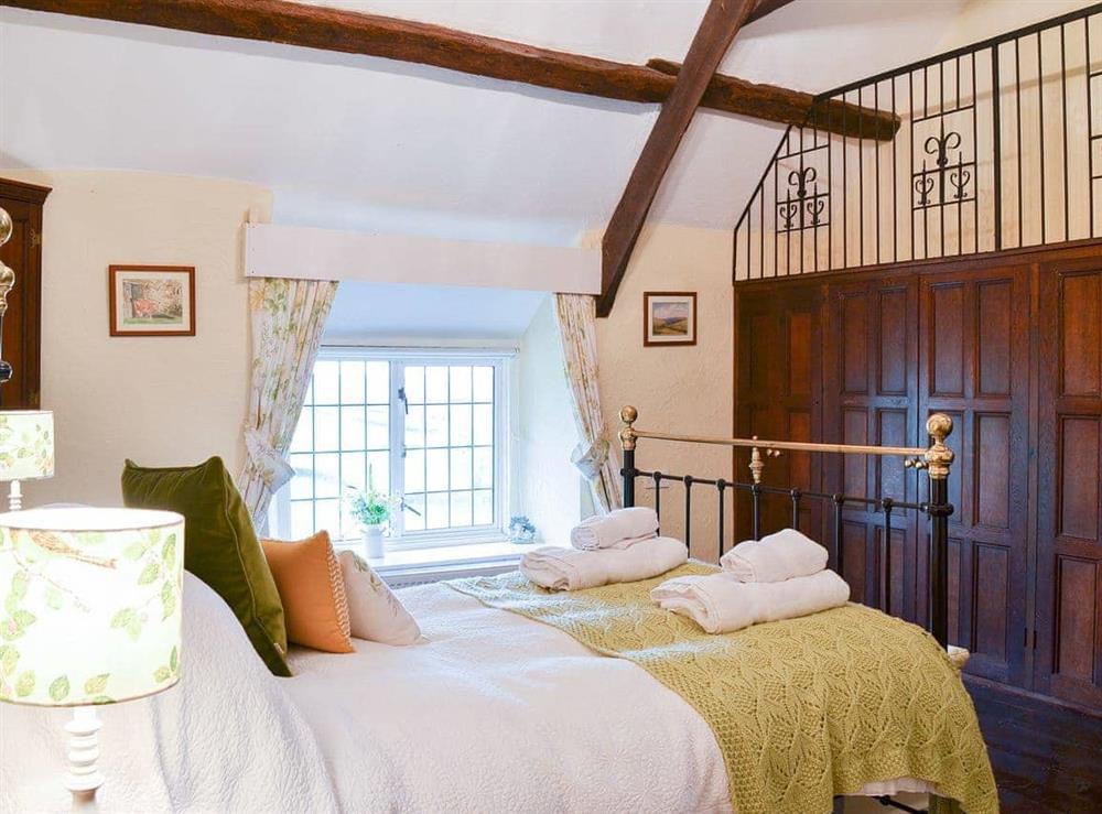 Warm and welcoming double bedroom at West Hurscott Cottage in Hurscott, near Barnstaple, Devon
