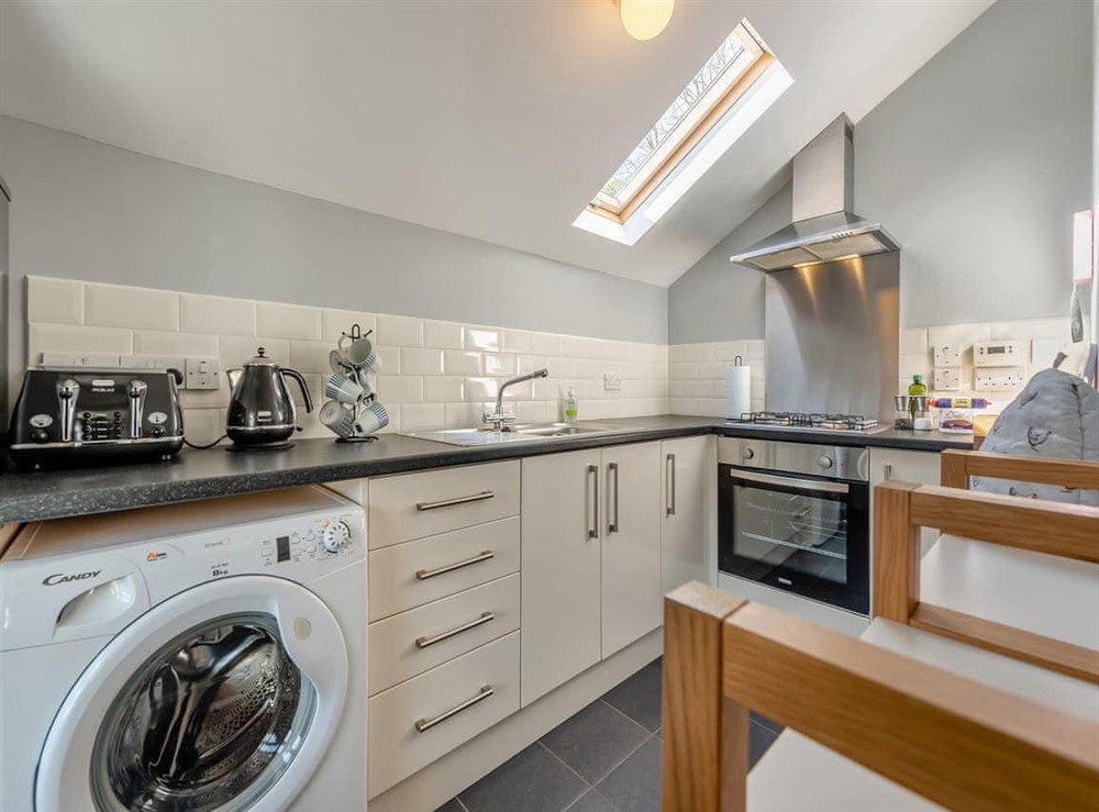 Kitchen at West Llwyn in Rhydowen, Dyfed