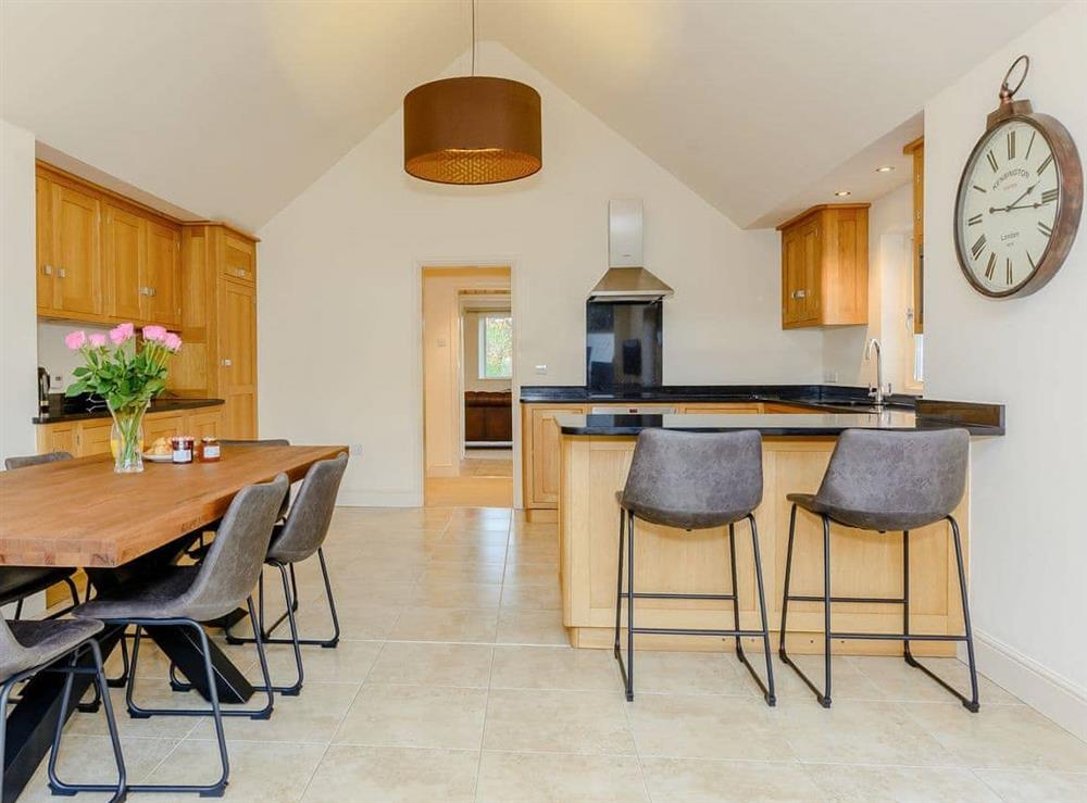 Spacious kitchen/ dining area at West Lodge in Bakewell, Derbyshire