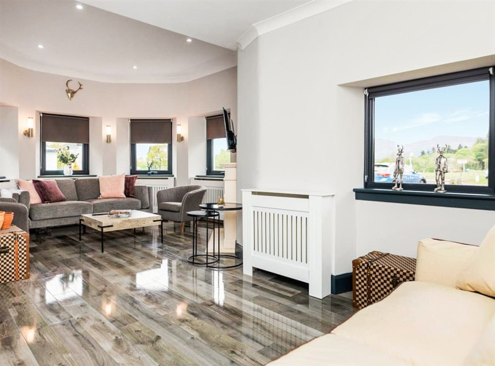 Living area at West Lodge Estate Gate House in Crieff, Perthshire