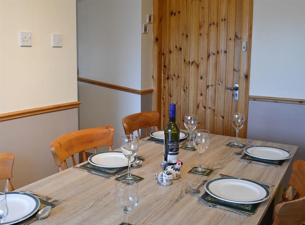 Dining area at West Tannacrieff in Fenwick, near Kilmarnock, Ayrshire
