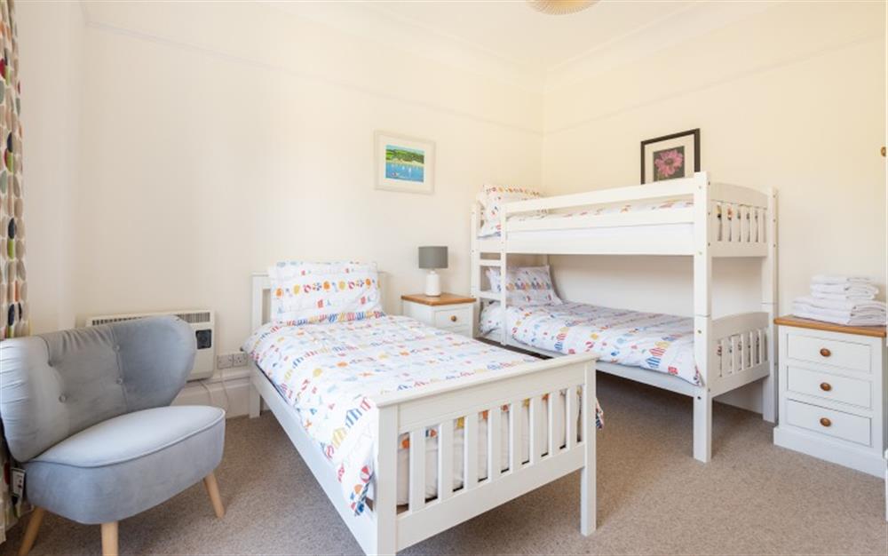 The double bunk and single bedroom  at West Vane in Modbury