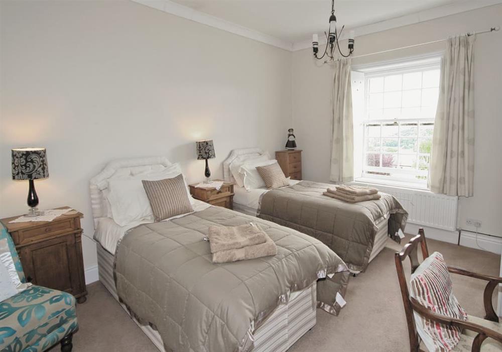 Twin bedroom at West View Cottage in Bakewell, Derbyshire