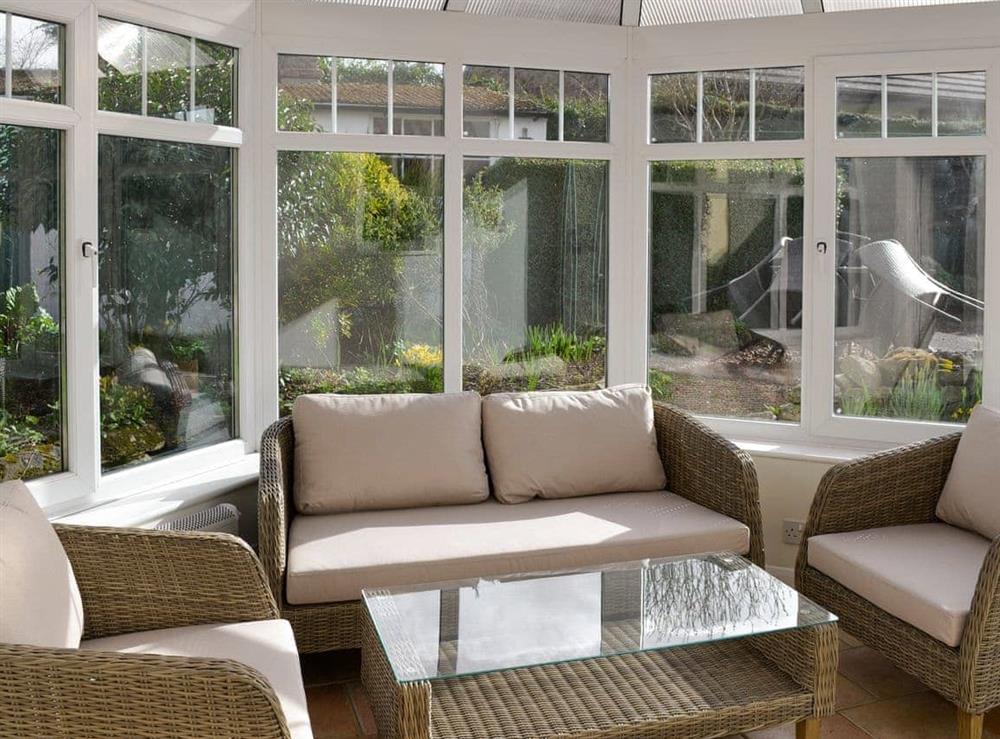 Light and airy conservatory at West View Cottage in Seahouses, Northumberland