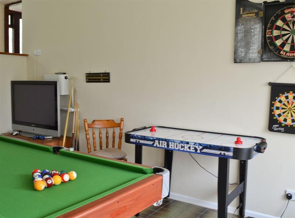 Games Room at West View in Sturminster Marshall, near Wimborne, Dorset