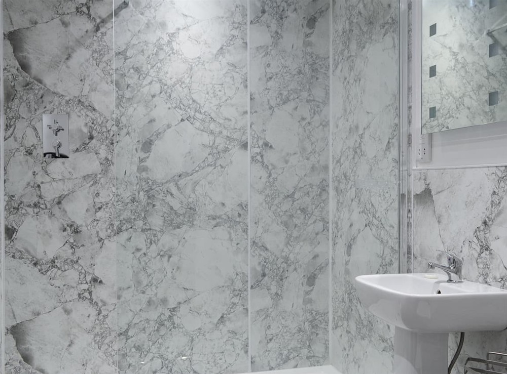 Shower room at West Wing in High Birstwith, near Harrogate, North Yorkshire