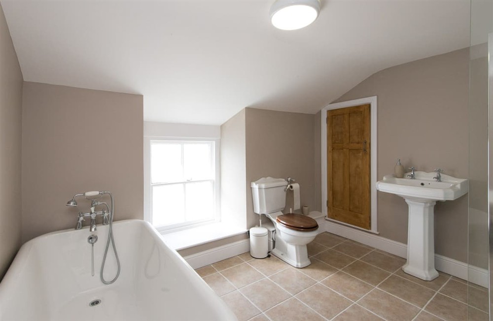 Bathroom at Westaway Cottage in St Austell, Cornwall