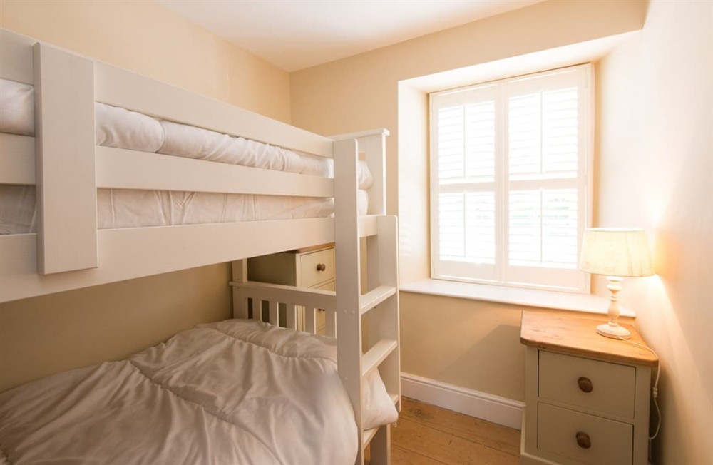Bunk bedroom at Westaway Cottage in St Austell, Cornwall