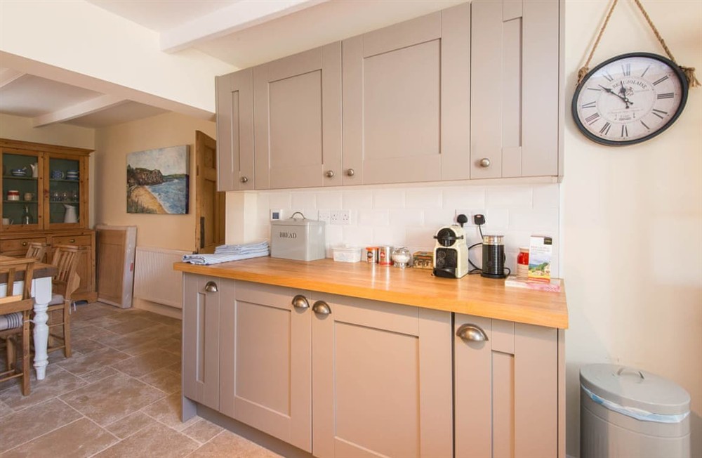 Kitchen area at Westaway Cottage in St Austell, Cornwall