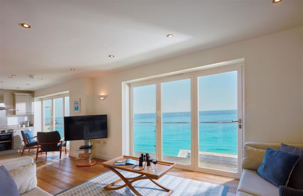 Open-plan living area with panoramic sea views of Portreath (photo 2) at Westaway, Portreath