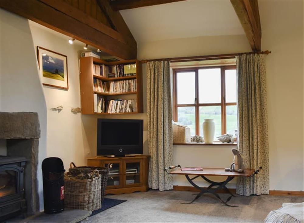 Characterful living room at Westburn Cottage in Newbiggin-in-Bishopdale, near Leyburn, North Yorkshire