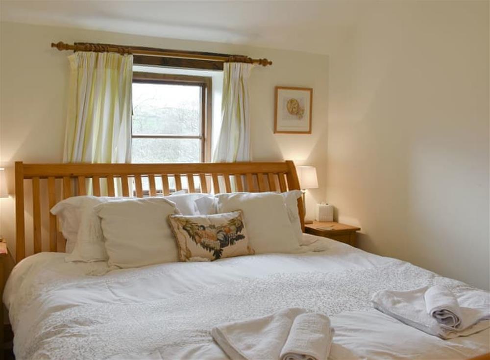 Light and airy double bedroom at Westburn Cottage in Newbiggin-in-Bishopdale, near Leyburn, North Yorkshire