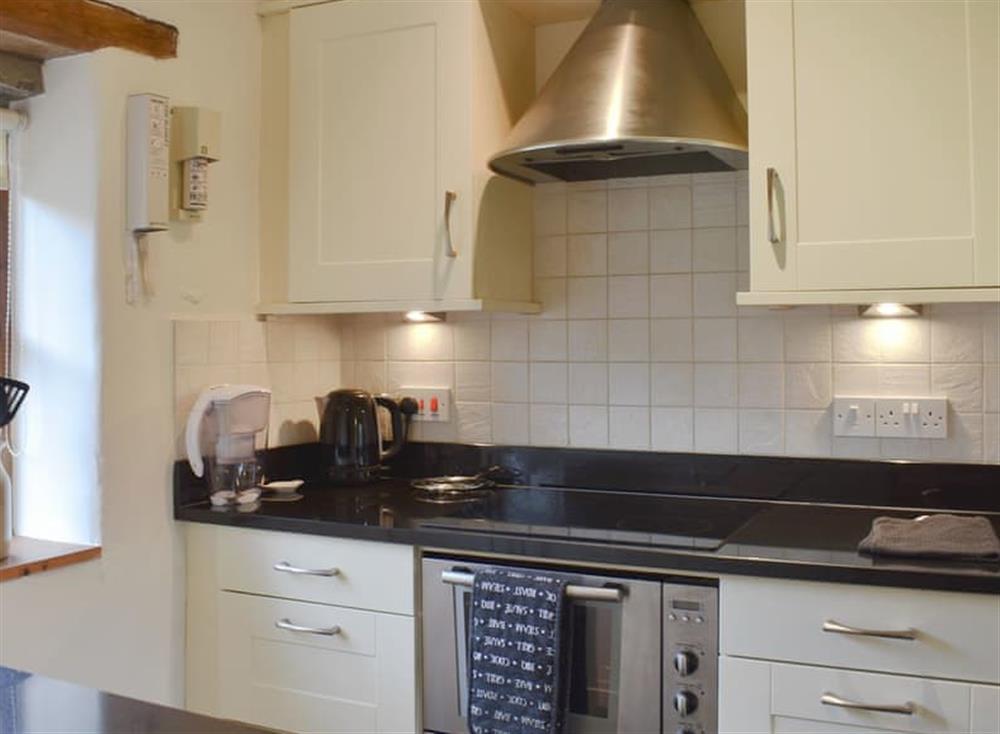 Well equipped kitchen at Westburn Cottage in Newbiggin-in-Bishopdale, near Leyburn, North Yorkshire