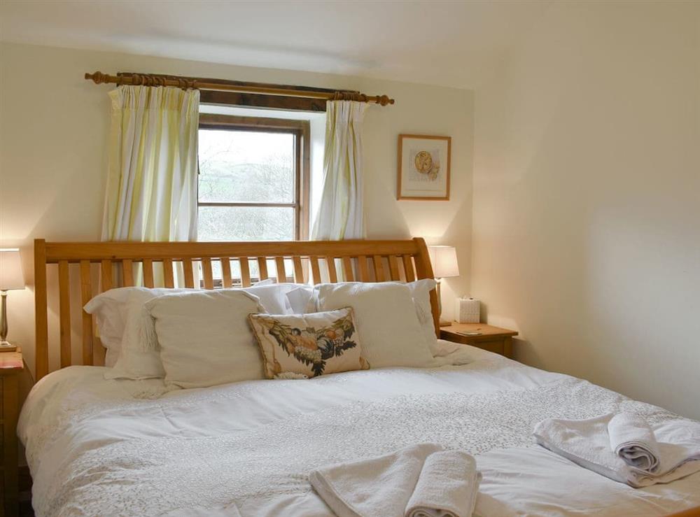 Light and airy double bedroom at Westburn Cottage in Newbiggin-in-Bishopdale, near Leyburn, Yorkshire, North Yorkshire