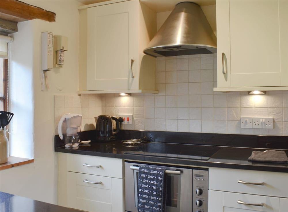 Well equipped kitchen at Westburn Cottage in Newbiggin-in-Bishopdale, near Leyburn, Yorkshire, North Yorkshire