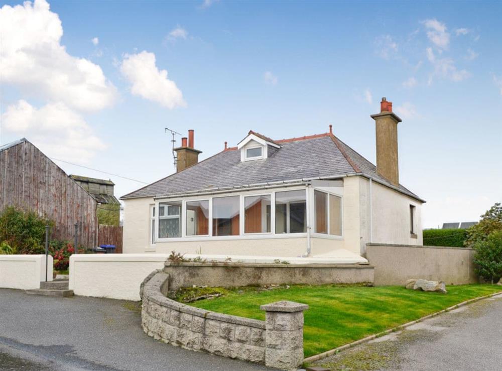 Lovely detached bungalow sits in an elevated position overlooking the shore at Westcliff in Whitehills, near Banff, Aberdeenshire