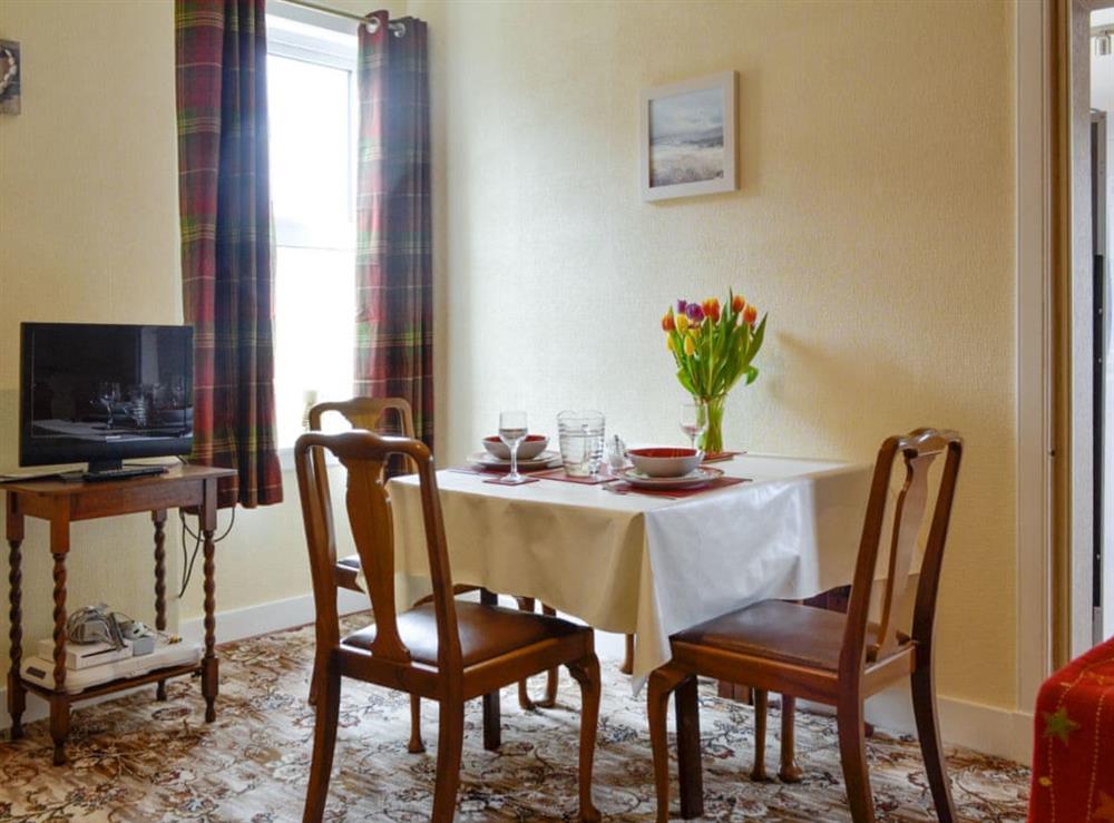 Spacious dining room at Westcliff in Whitehills, near Banff, Aberdeenshire