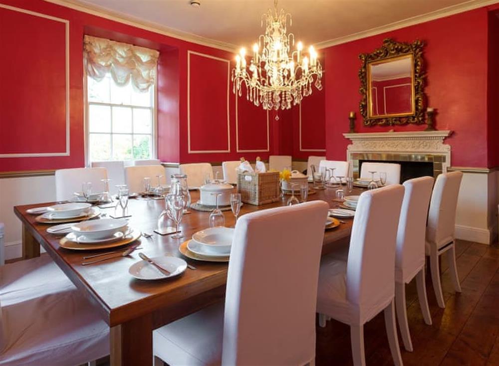 Dining room at Westcott House in Rockbeare, near Exeter, Devon