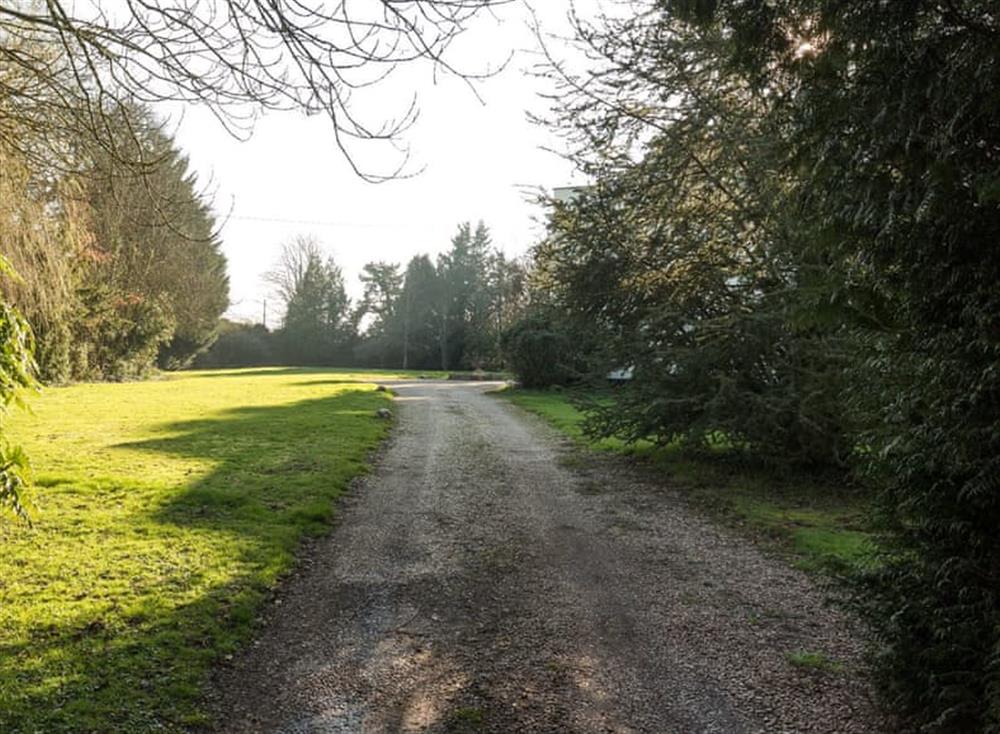 Driveway at Westcott House in Rockbeare, near Exeter, Devon