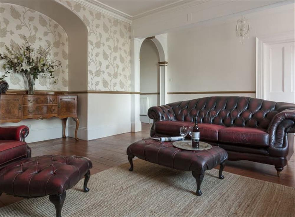 Living room at Westcott House in Rockbeare, near Exeter, Devon