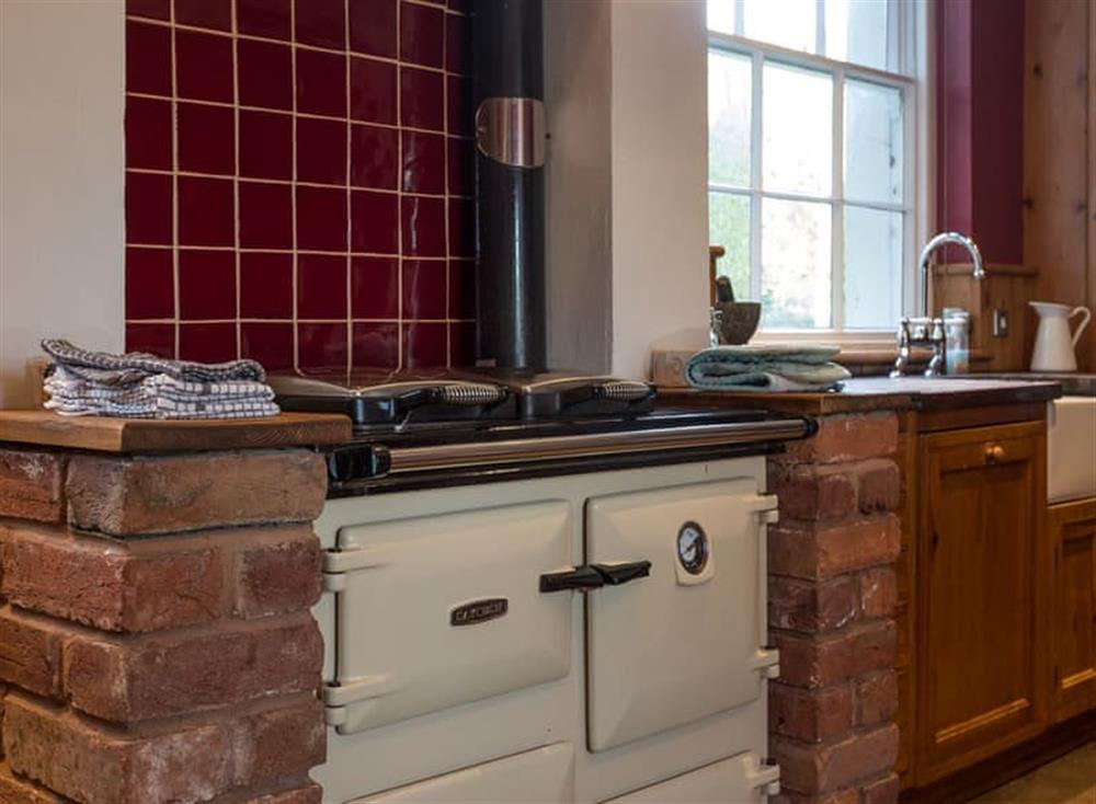 Rayburn cooker at Westcott House in Rockbeare, near Exeter, Devon