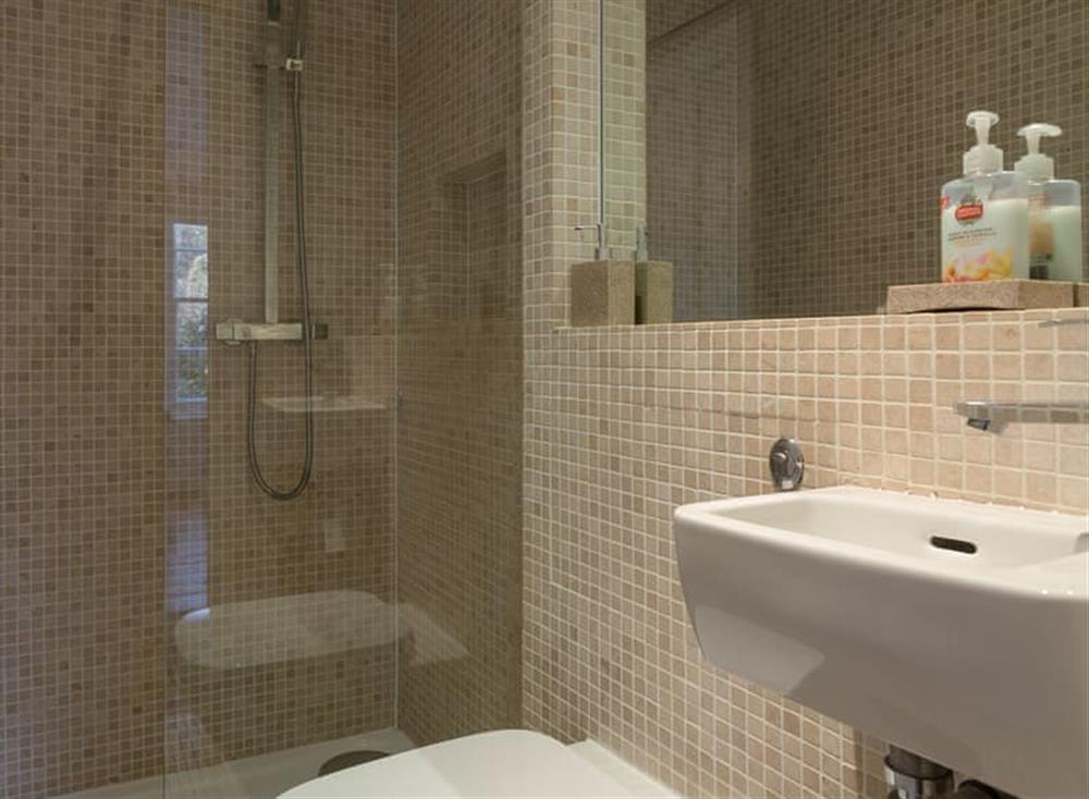 Shower room at Westcott House in Rockbeare, near Exeter, Devon