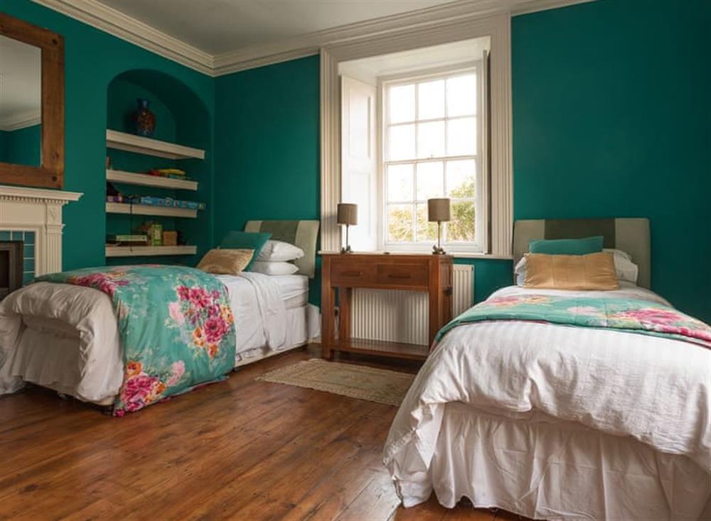 Twin bedroom at Westcott House in Rockbeare, near Exeter, Devon