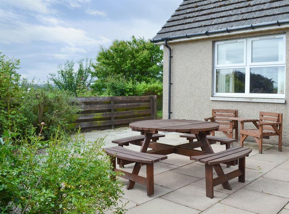Patio at Westend in Duffus, Inverness, Morayshire