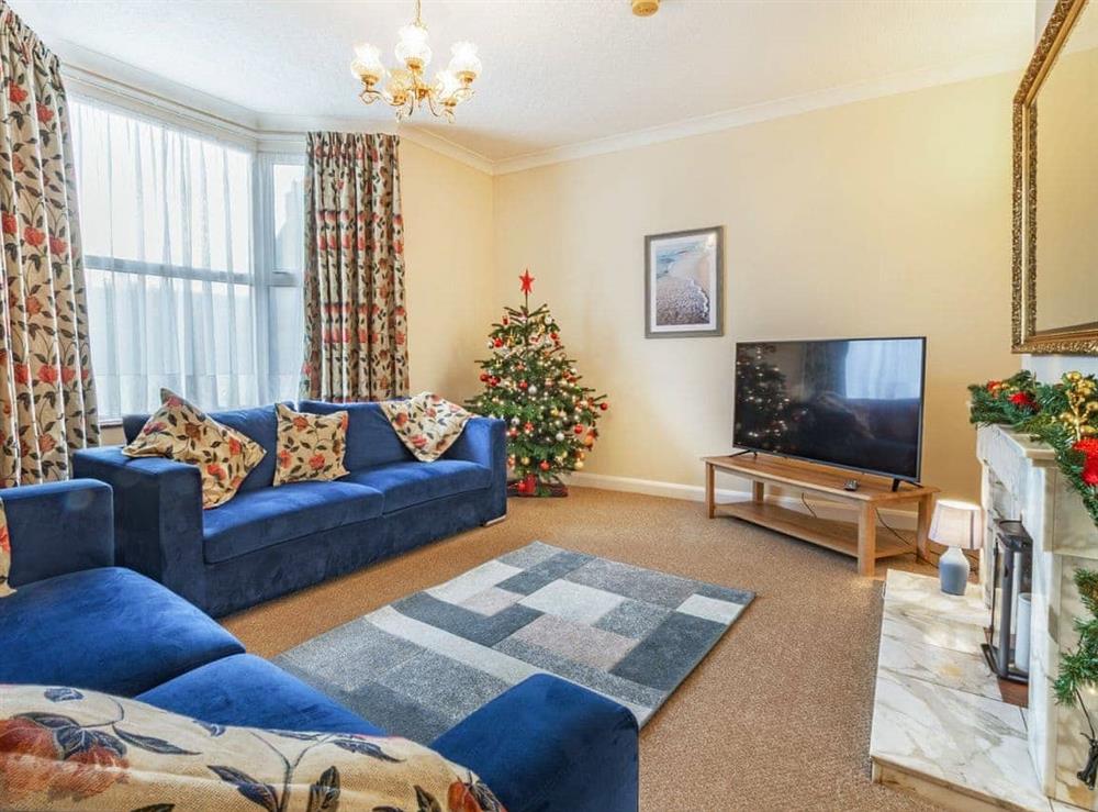 Living room at Westend Lodge in Thornholme, near Driffield, North Humberside