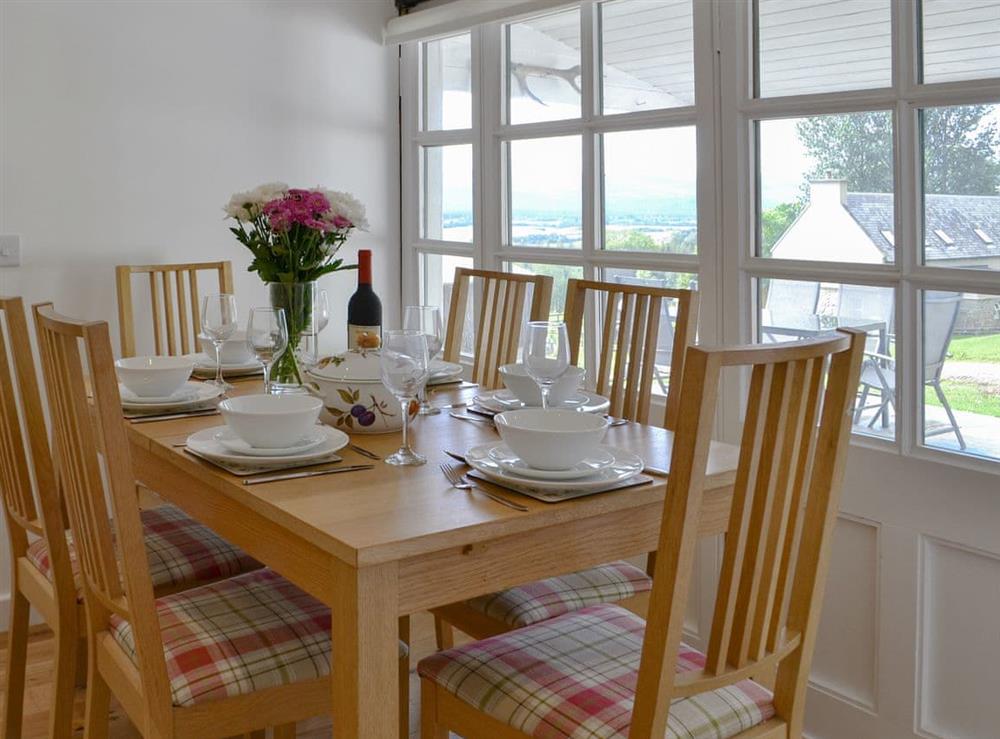 Delightful dining room at Wester Laggan Cottage in Dulnain Bridge, near Grantown-on-Spey, Highlands, Morayshire
