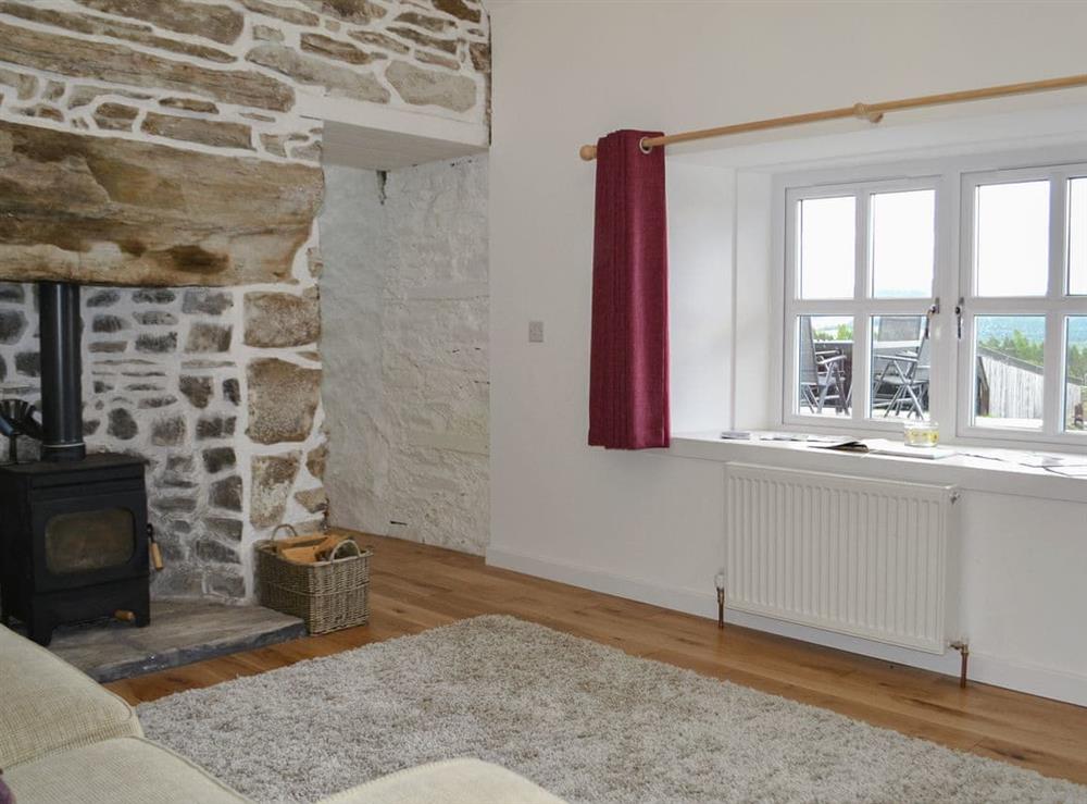 Light and airy living room at Wester Laggan Cottage in Dulnain Bridge, near Grantown-on-Spey, Highlands, Morayshire