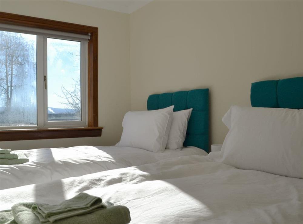 Twin bedroom at Wester Links in Fortrose, Ross-Shire
