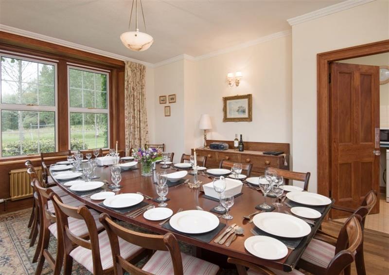 The dining room at Westerkirk Mains, Langholm