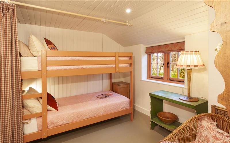 One of the 3 bedrooms at Western Cottage, Porlock Weir