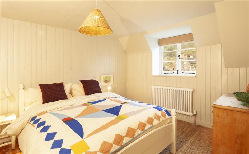 One of the bedrooms at Western Cottage, Porlock Weir