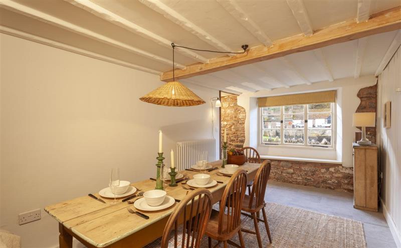 The dining room at Western Cottage, Porlock Weir
