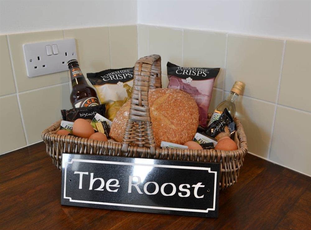 Welcome pack at The Roost, 