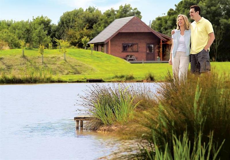 The park setting at Westfield Lakeland Lodges in Yorkshire, North of England