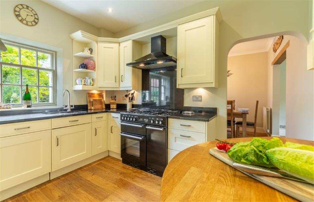 Ground floor: Kitchen with range-style cooker (photo 2) at Westgate Cottage, Thornham near Hunstanton