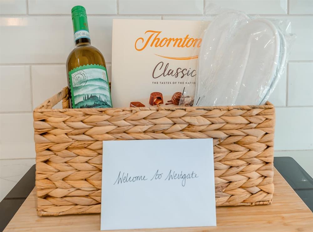 Welcome pack at Westgate Retreat in Louth, Lincolnshire